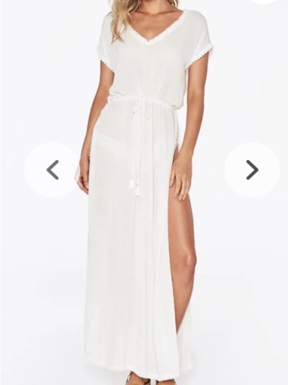 L*Space White Textured Fabric